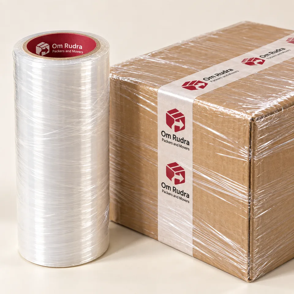 Illustrative branded mockup of stretch film