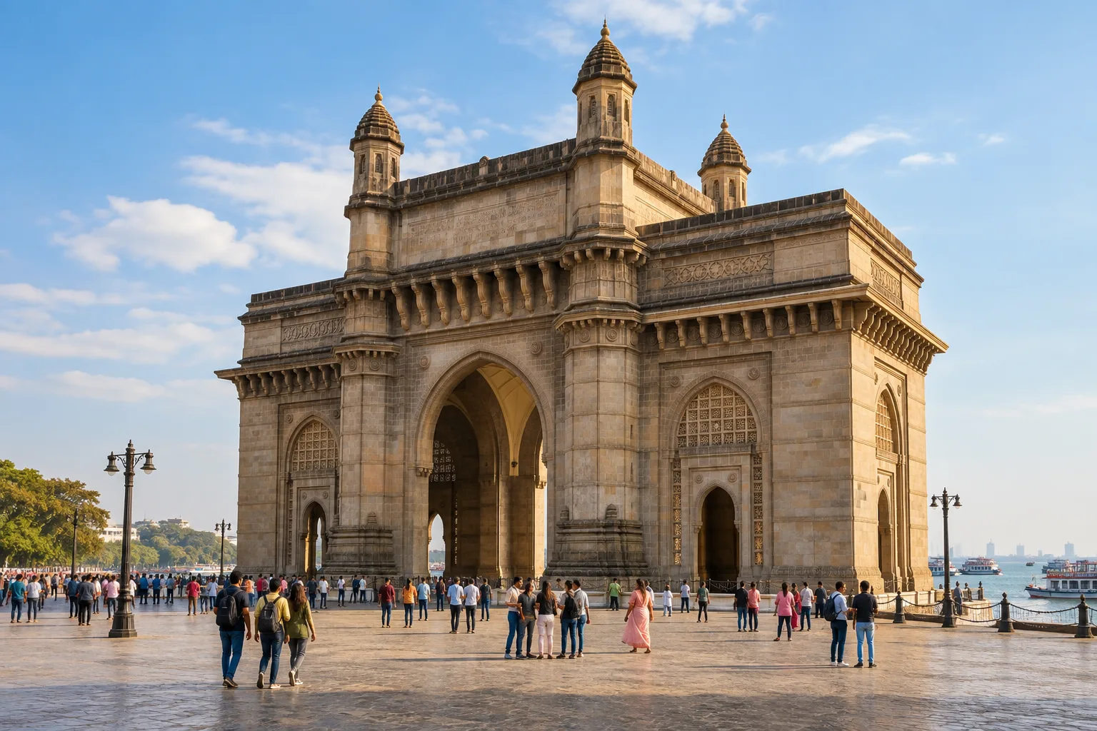 Illustrative view of Gateway of India in Mumbai