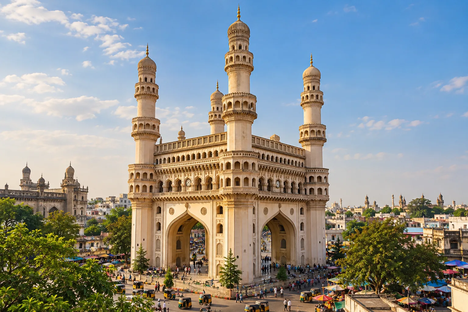 Illustrative view of Charminar in Hyderabad